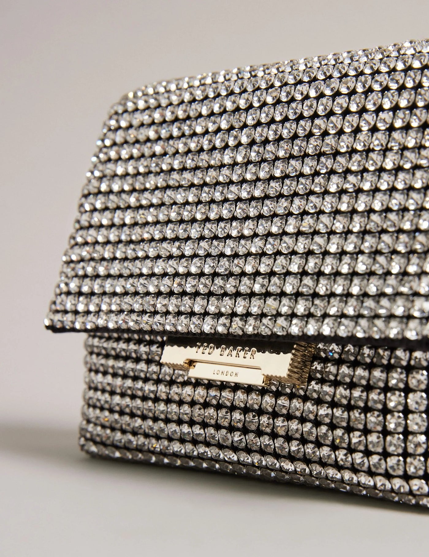 Ted Baker Gliters Crystal Embellished Mini Crossbody Bag | Silver