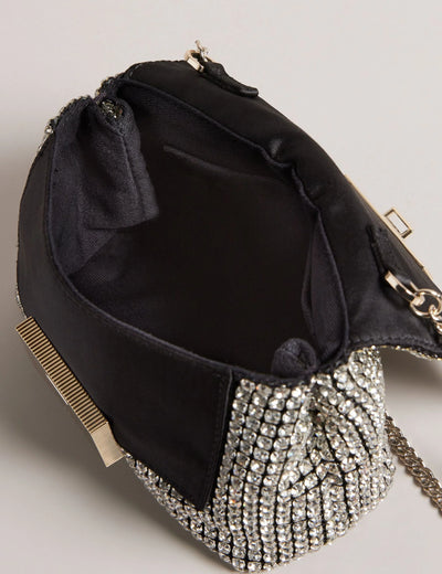 Ted Baker Gliters Crystal Embellished Mini Crossbody Bag | Silver