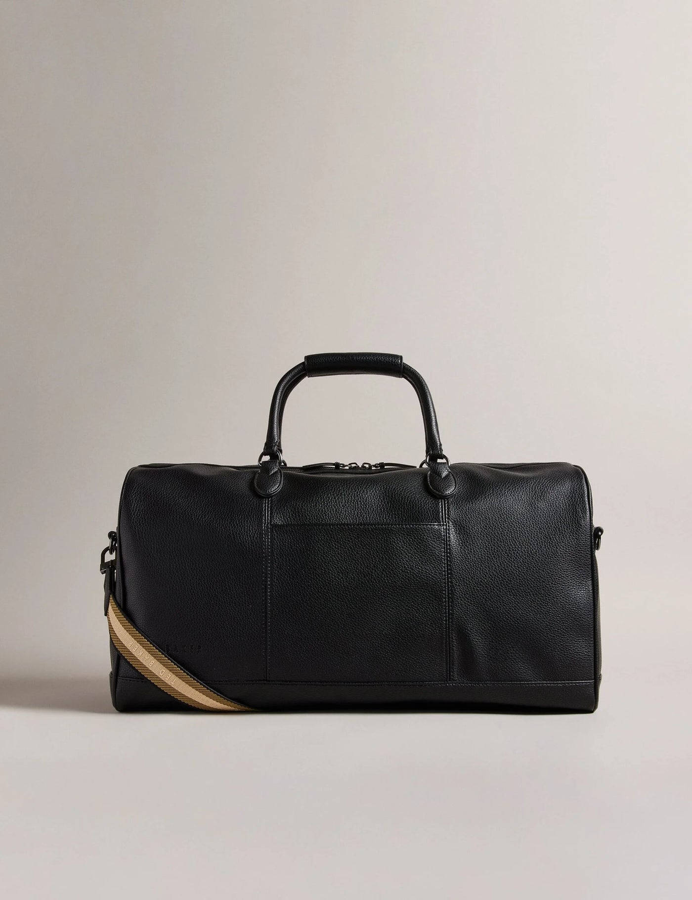 Ted Baker Kalvin Webbing Strap Faux Leather Holdall Bag | Black