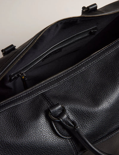 Ted Baker Kalvin Webbing Strap Faux Leather Holdall Bag | Black
