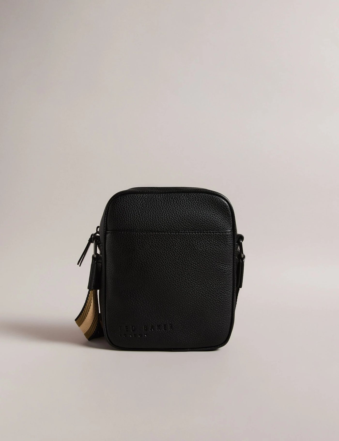 Ted Baker Kiian Faux Leather Reporter Crossbody Bag | Black
