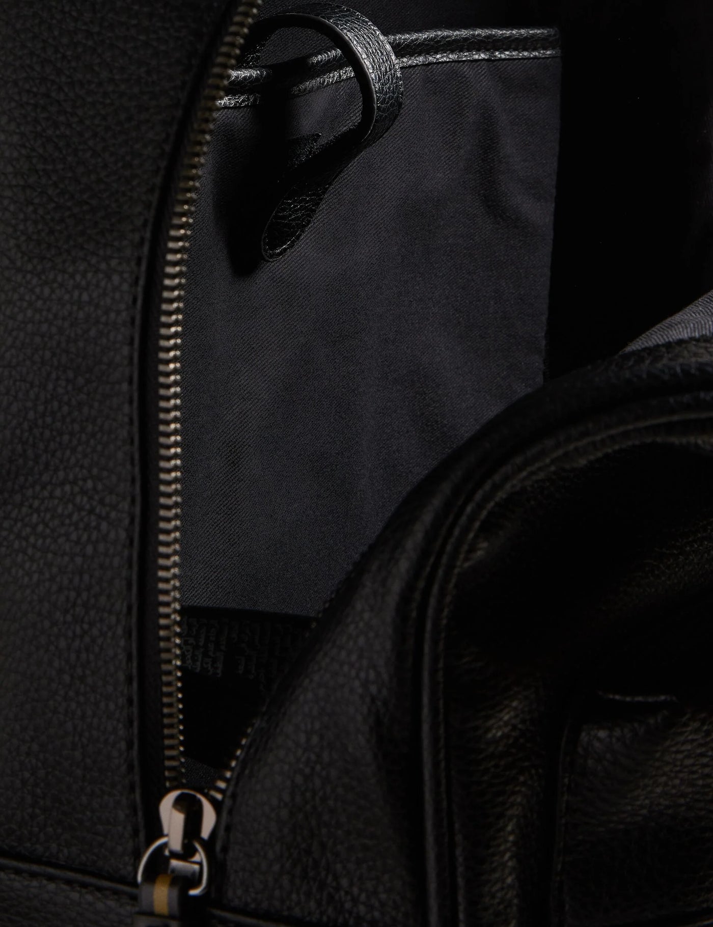 Ted Baker Kaileb Faux Leather Backpack With Webbing Straps | Black