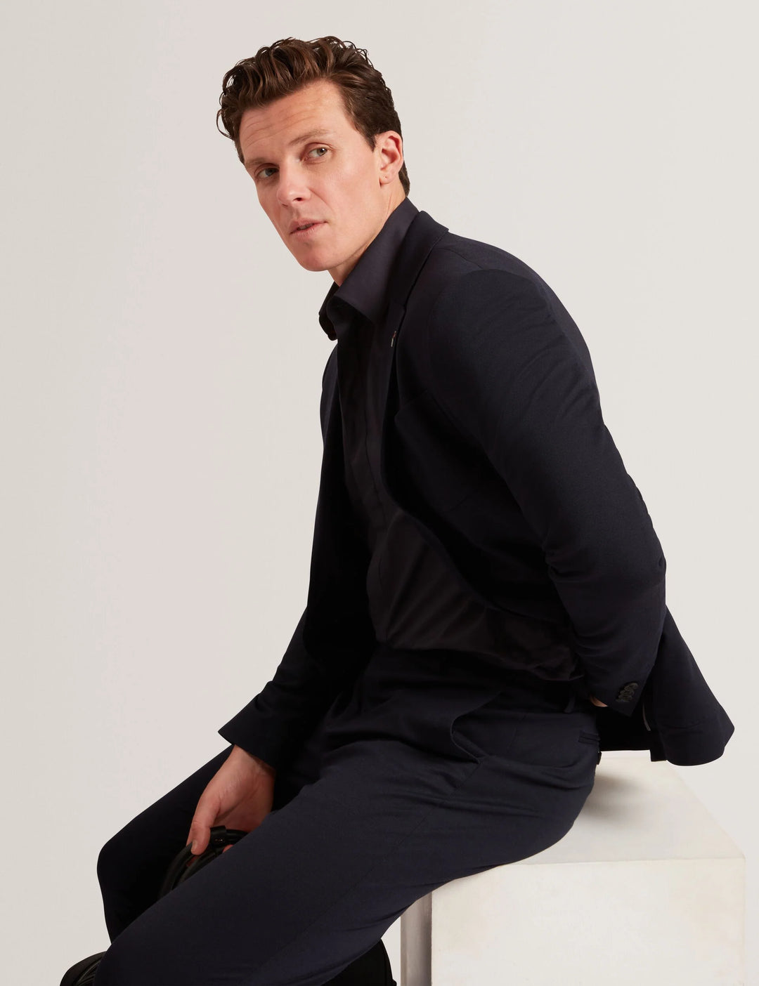 Ted Baker Tibor Regular Fit Smart Twill Shirt | Navy