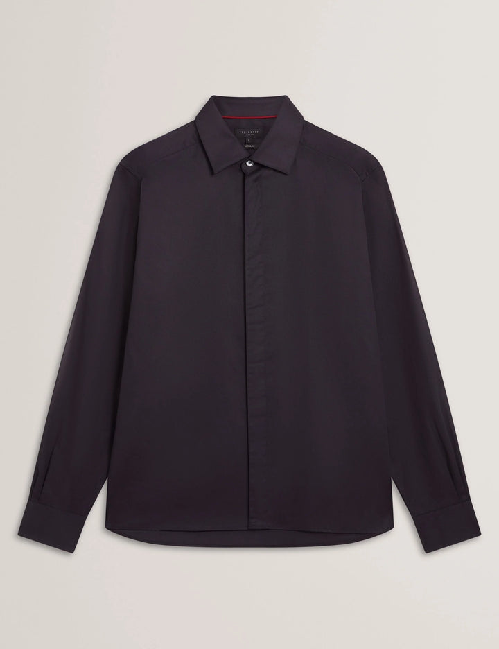 Ted Baker Tibor Regular Fit Smart Twill Shirt | Navy