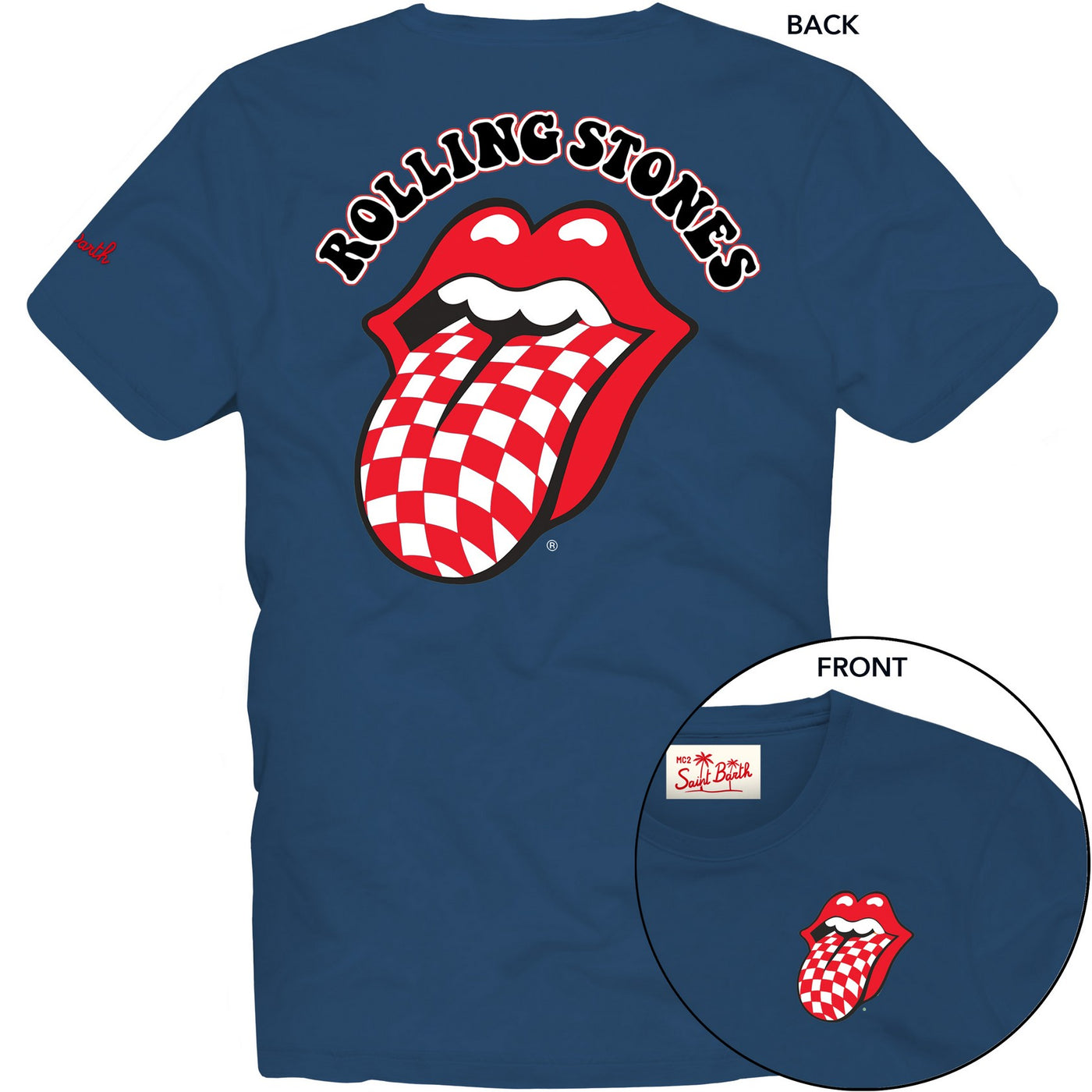 MC2 Saint Barth Rolling Stones T-shirt | Navy