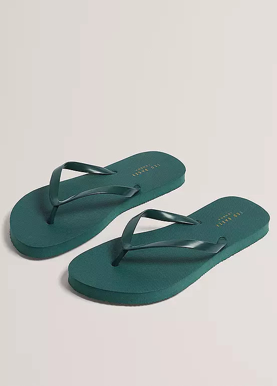Ted Baker Shelyss Printed Shopper And Flip-Flops Set | Multi/Green