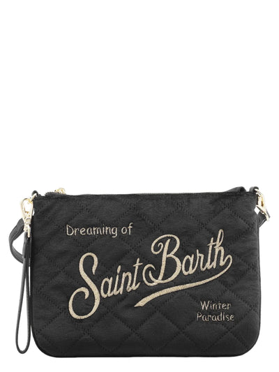 MC2 Saint Barth Parisienne Velvet Quilt Bag | Black