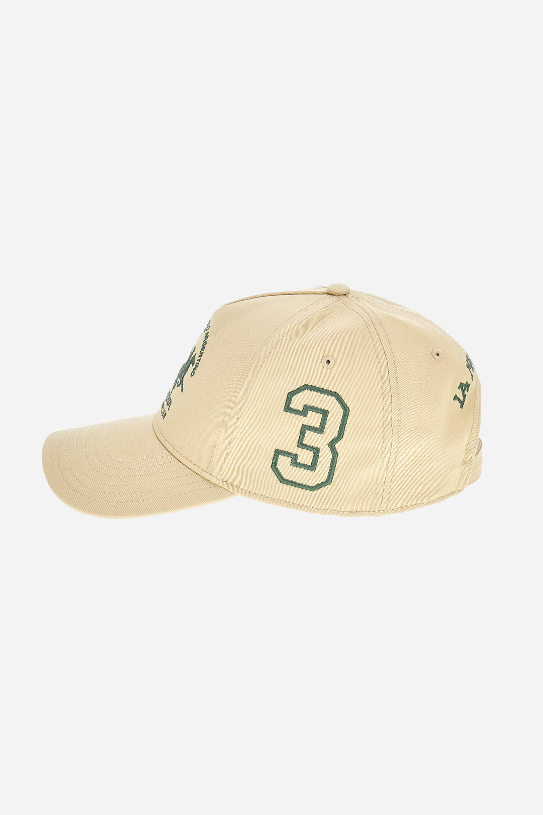 La Martina Embroidered Cotton Twill Baseball Cap – Aiden | Sand