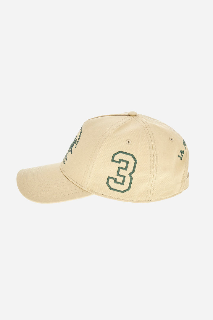 La Martina Embroidered Cotton Twill Baseball Cap – Aiden | Sand