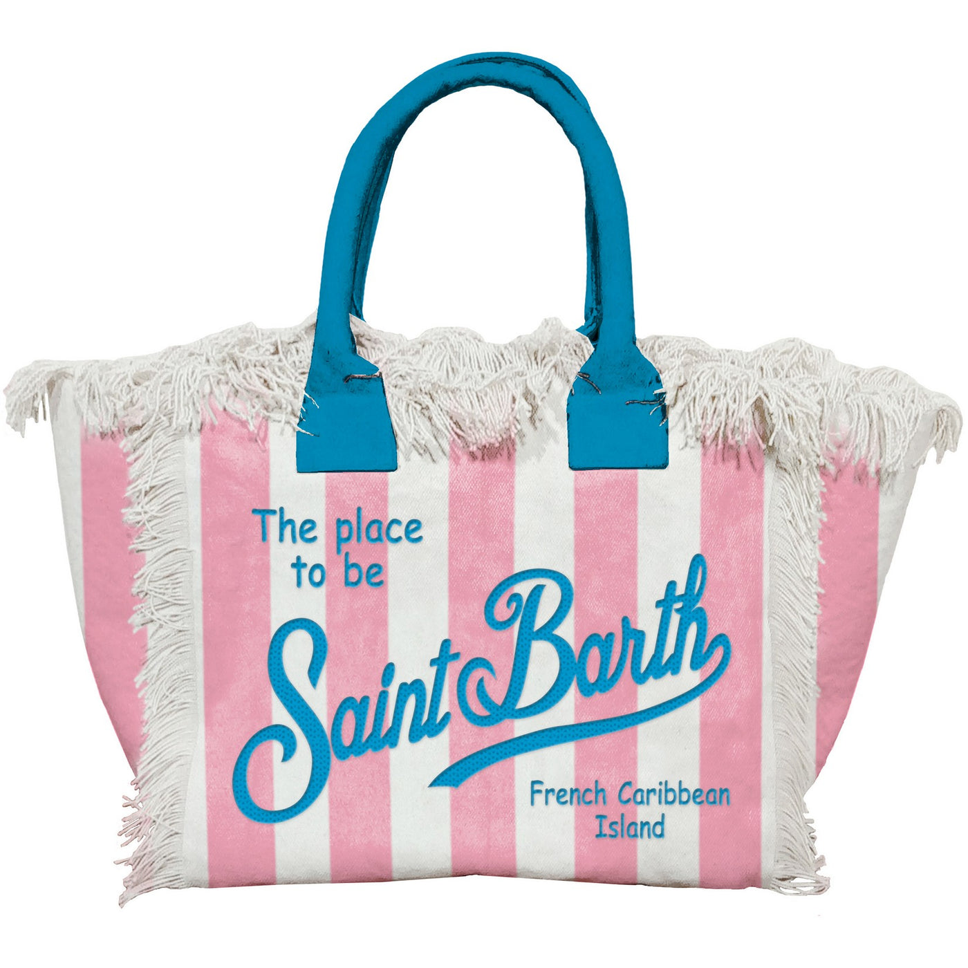 MC2 Saint Barth Vanity Borsa Canvas Bag | Pink/White