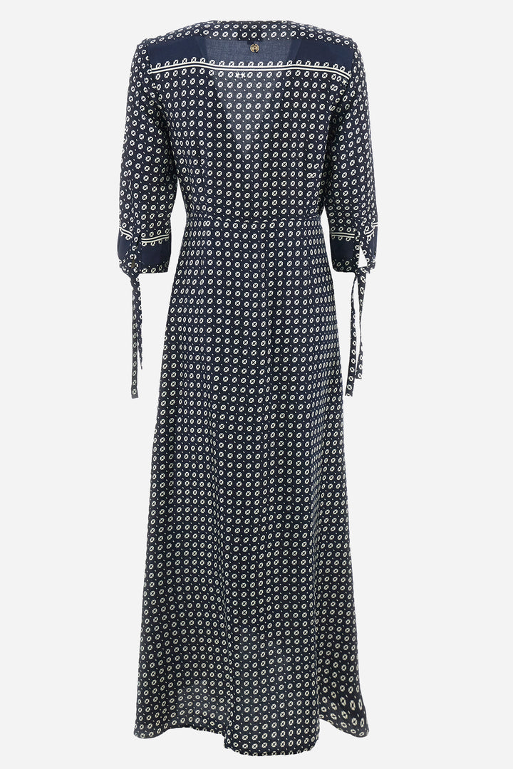 La Martina Viscose Twill Dress in Regular Fit - Aria | Navy