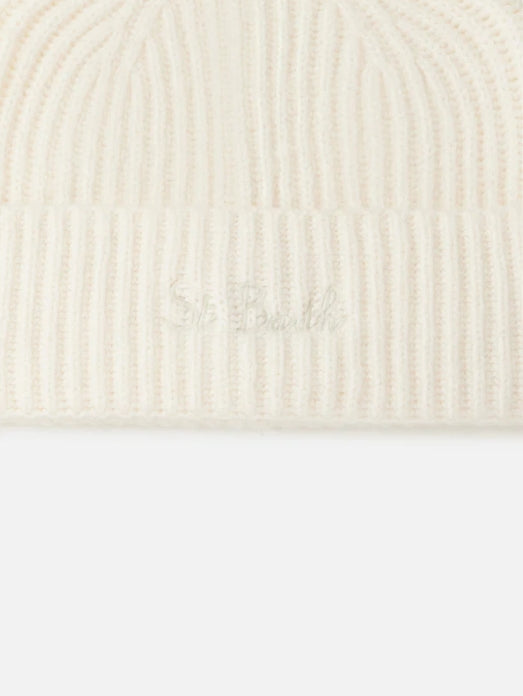 MC2 Woman Blended Cashmere Hat Moss | Off White