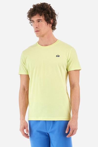 La Martina Regular Fit Cotton T-shirt-Serge | Lime