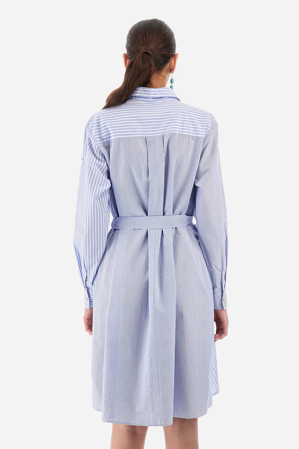 La Martina Regular Fit Cotton Dress-Yamini | Blue/White