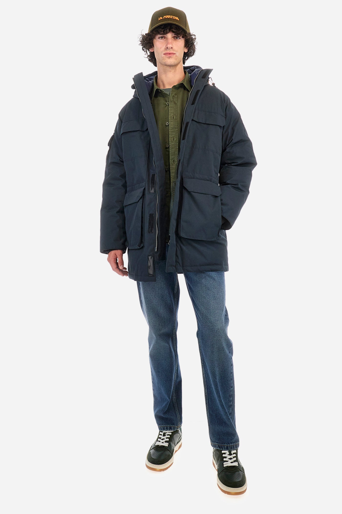 La Martina Men's Down Parka Jacket | Navy