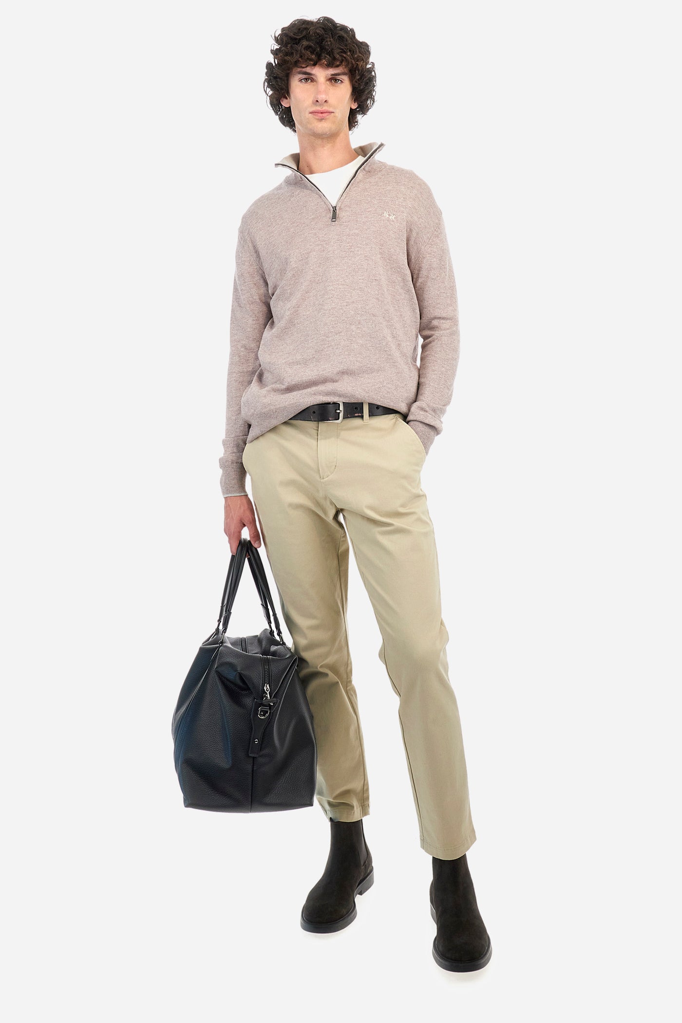 La Martina Knitwear with Half Zip | Beige