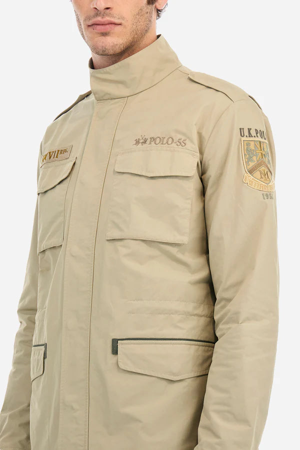 La Martina Jacket in Mixed Cotton in a Regular Fit - Abiel | Beige