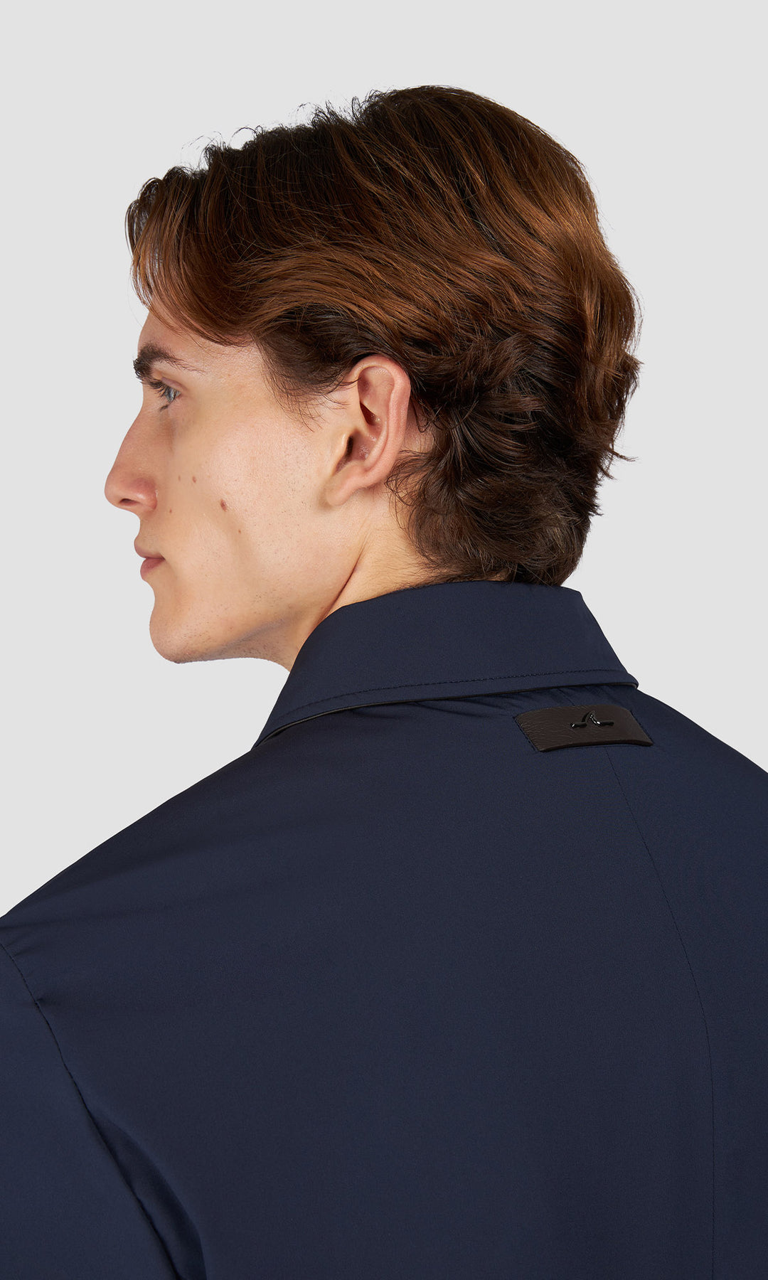 Paul & Shark Typhoon Re-4X4 Stretch Carcoat with Shirt Collar | Navy