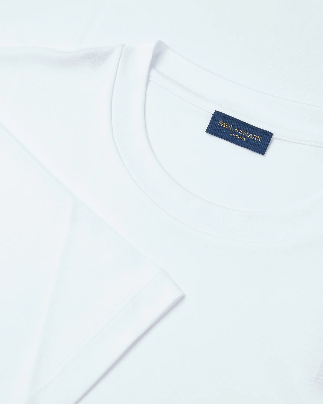Paul & Shark Embroidered Fin Supima® Cotton Jersey T-shirt | White