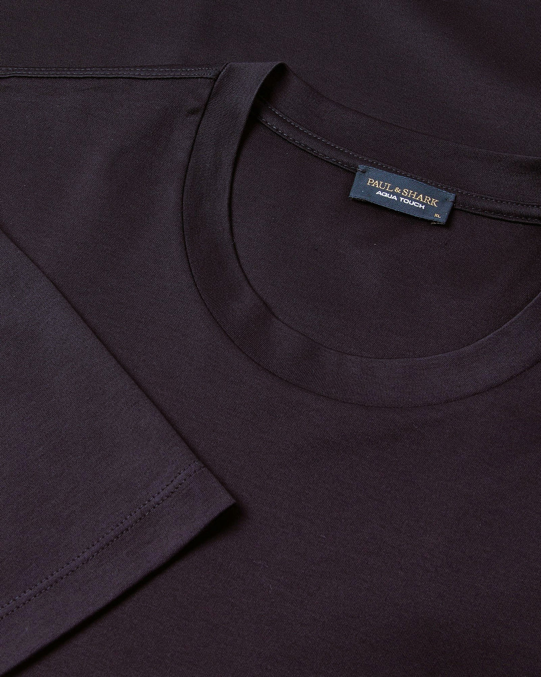 Paul & Shark Leather Badge Aqua Touch Cotton T-shirt | Navy