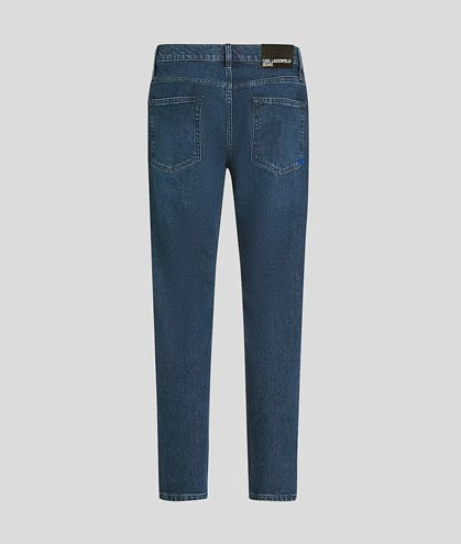 Karl Lagerfeld Tapered Denim | Washed Dark Blue