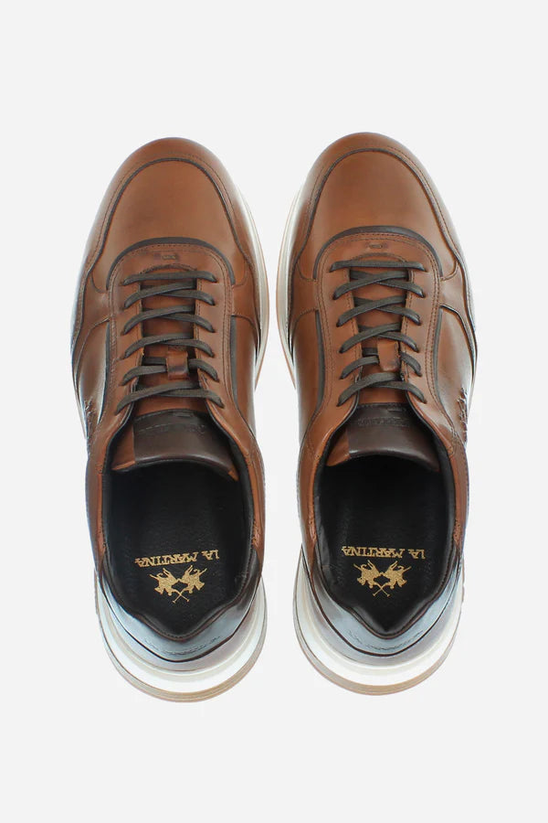 La Martina Men's Shoes Sneakers | Tan