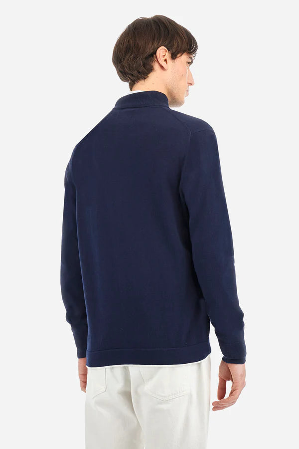 La Martina Regular Fit Jumper in Cotton - Yochanan | Navy