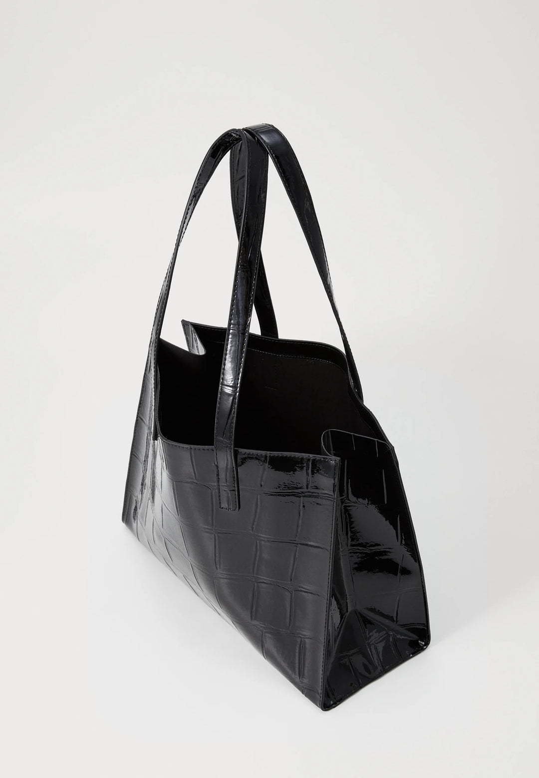 Ted Baker Welona Elongated Croc Icon Bag | Black