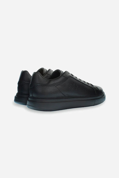 La Martina Men's Shoes Leather Trainers | Black