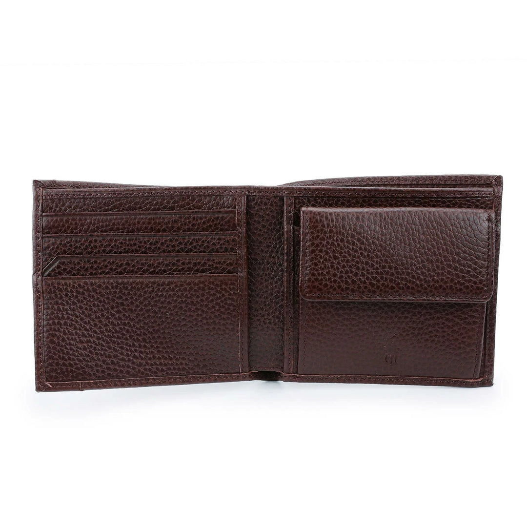 Ralph Lauren Leather Billfold Coin Wallet | Brown