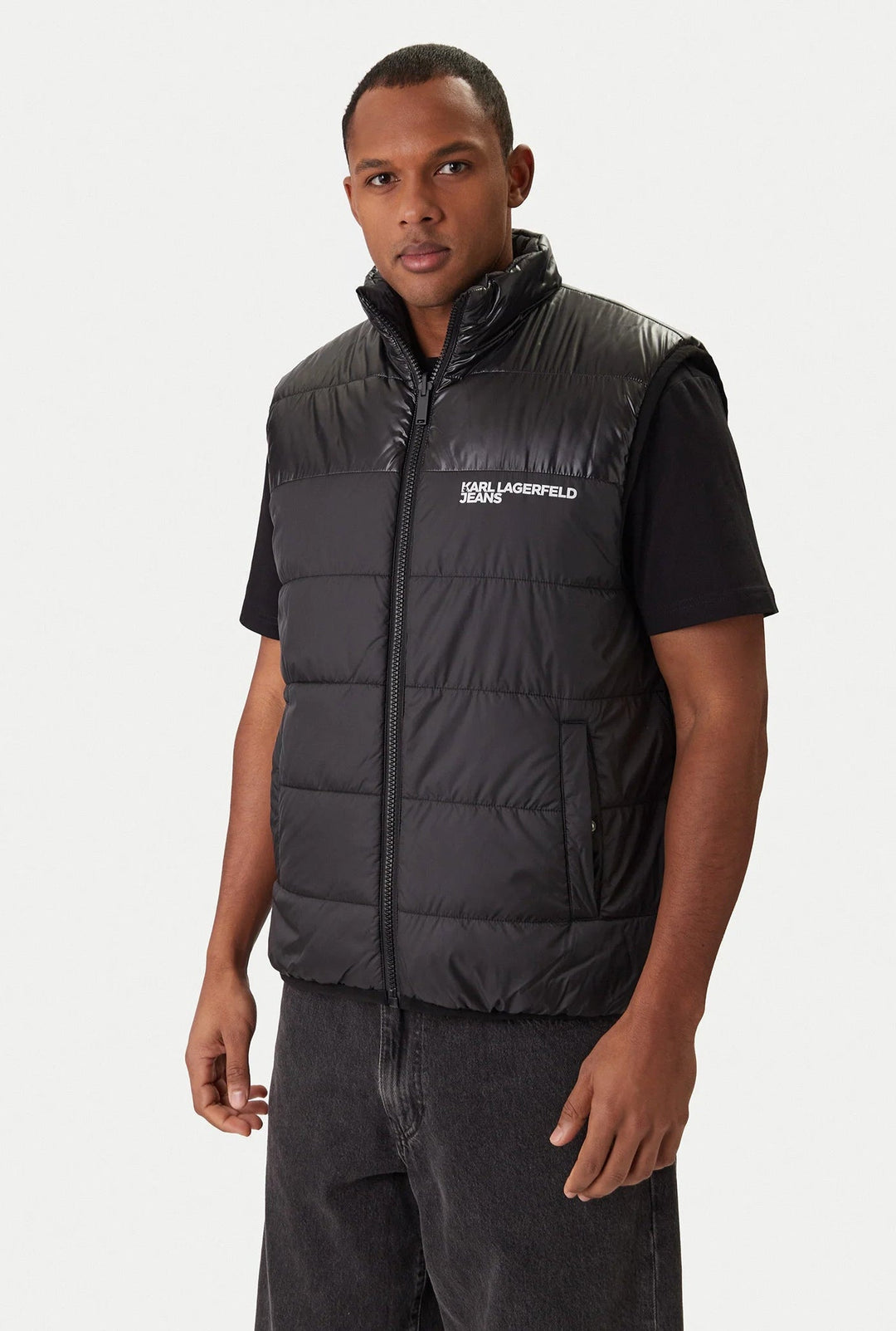 Karl Lagerfeld Reversible Men's Vest | Black