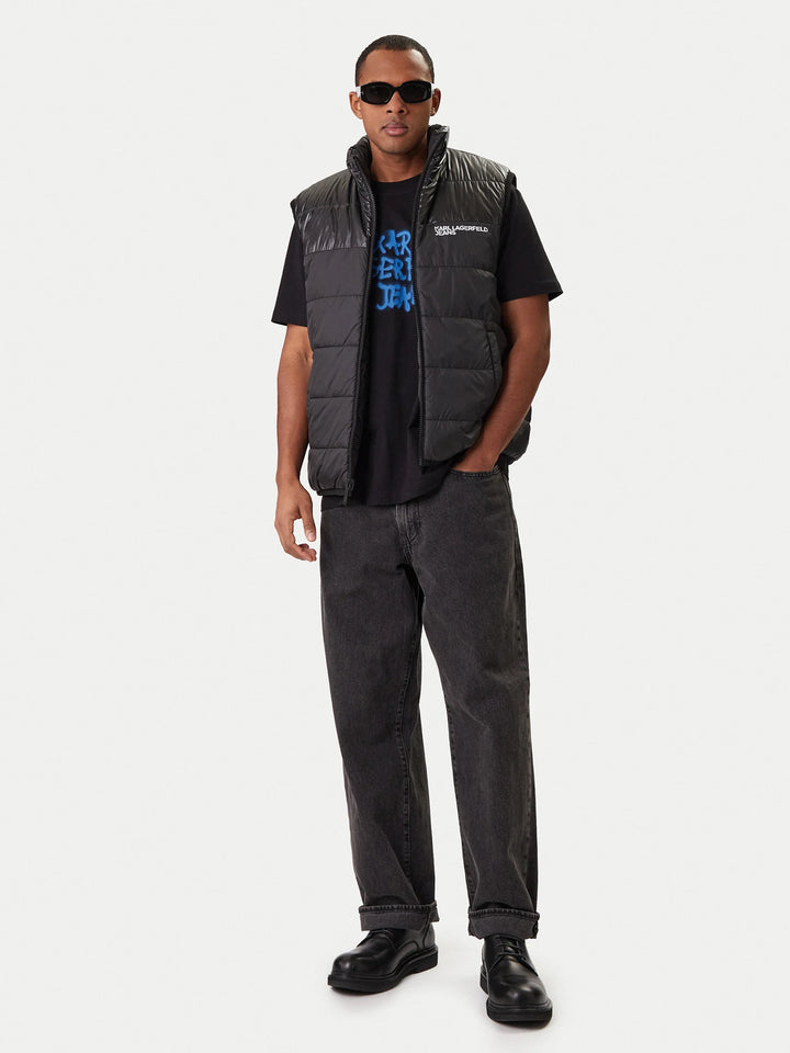 Karl Lagerfeld Reversible Men's Vest | Black