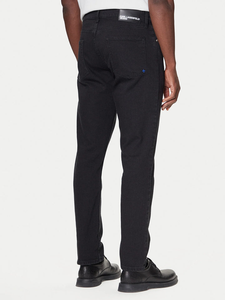 Karl Lagerfeld Men's Tapered Denim | Black