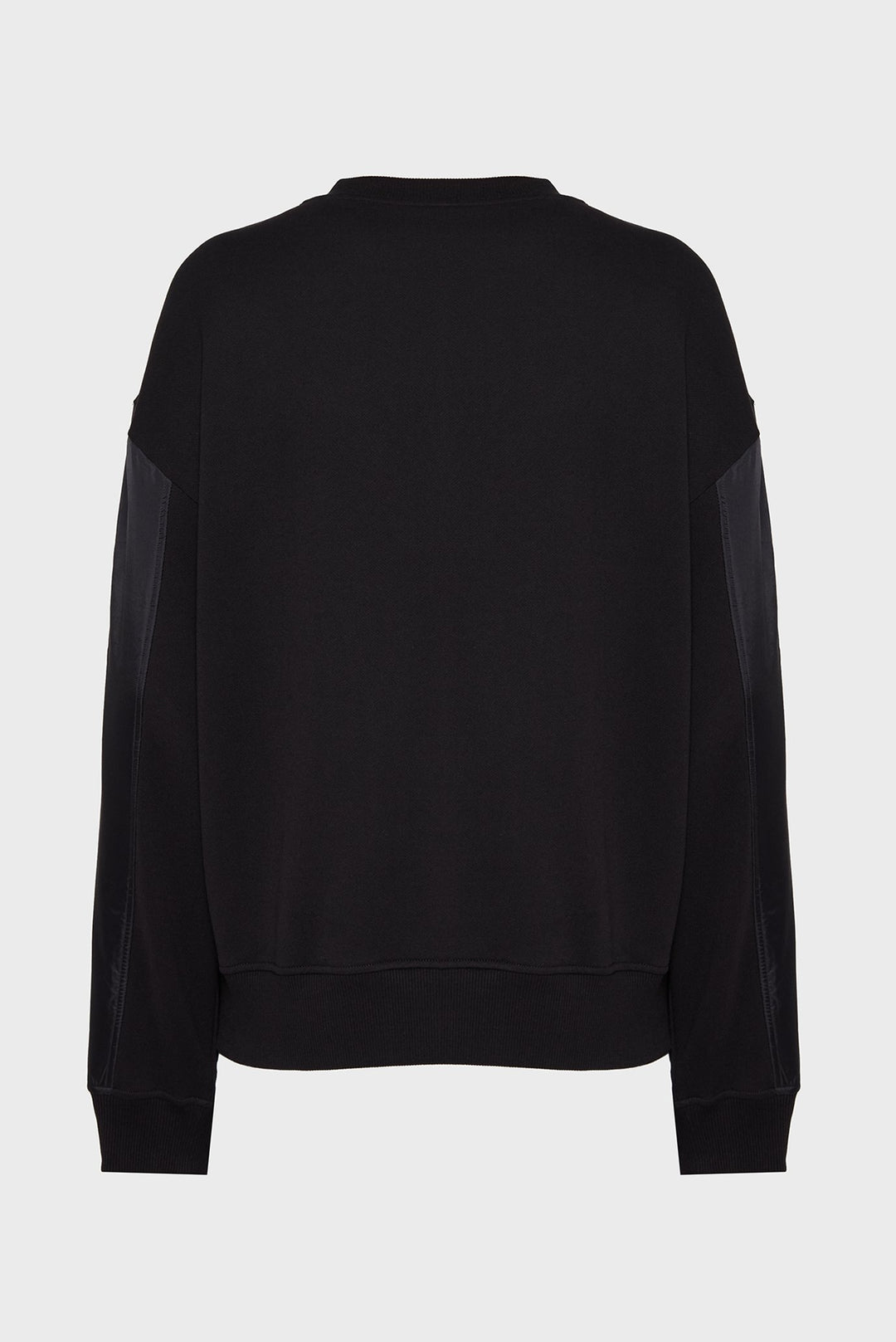 Karl Lagerfeld Men's Relaxed Mixed Sweatershirt | Black