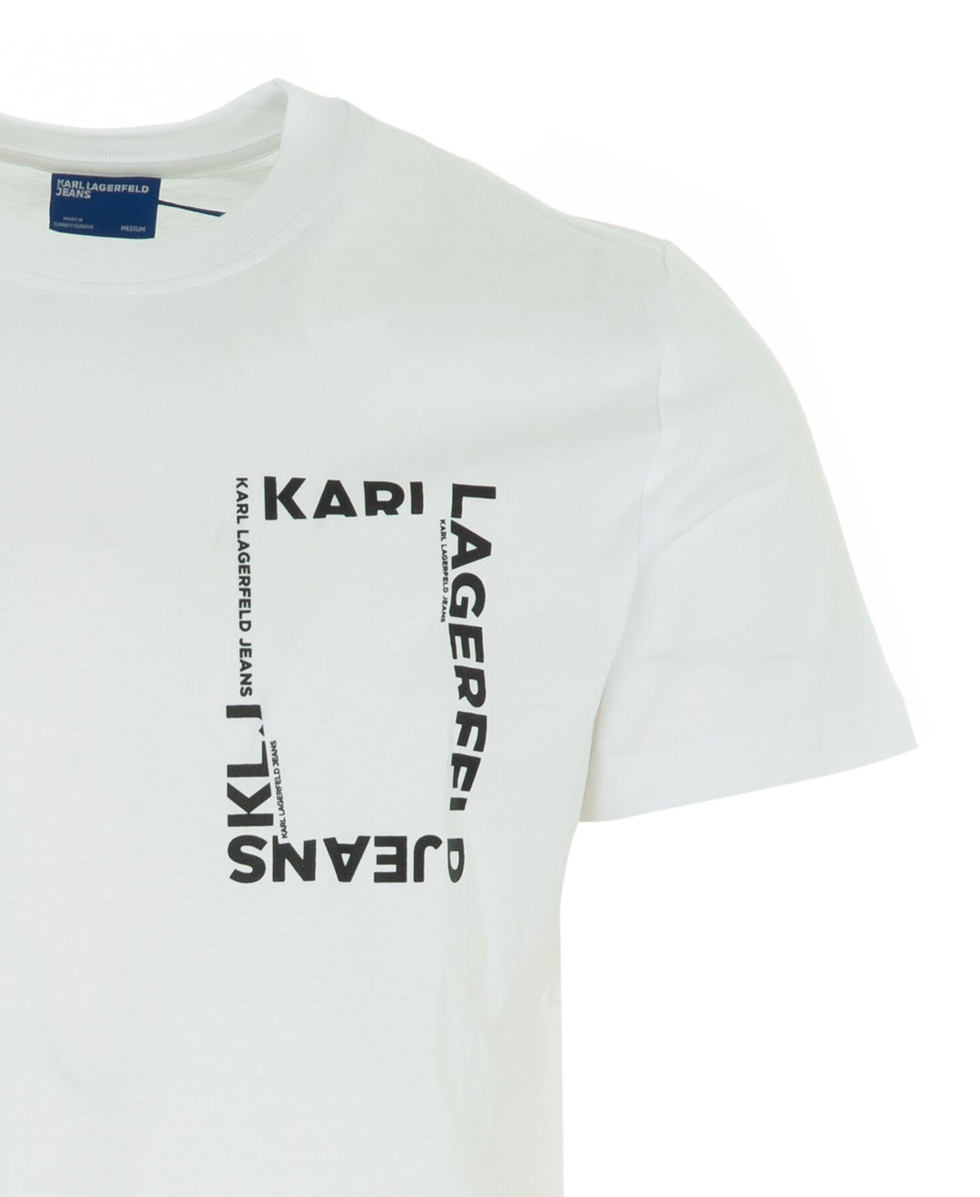 Karl Lagerfeld Slim Frame Logo Men's T-shirt | White
