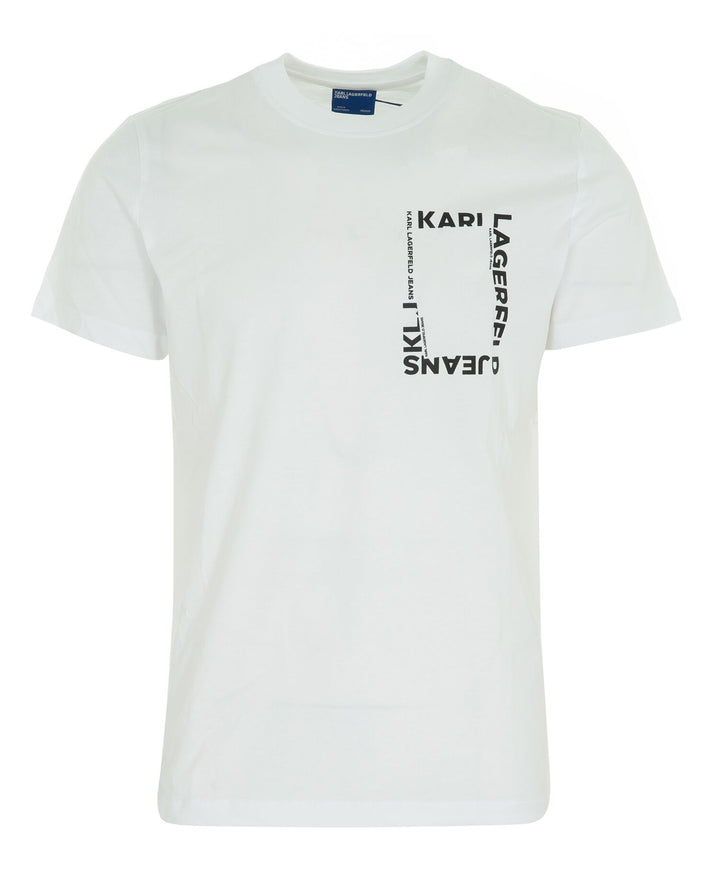 Karl Lagerfeld Slim Frame Logo Men's T-shirt | White