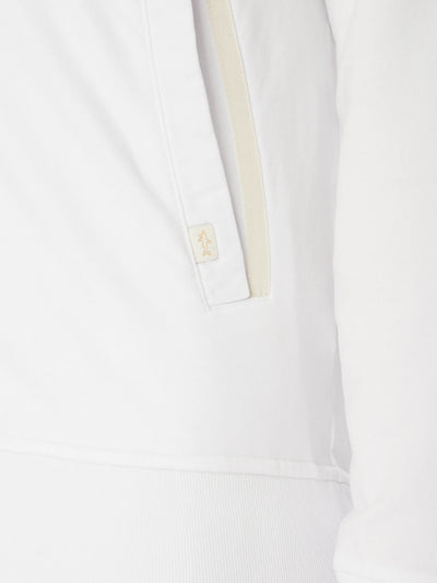 Paul & Shark XSoft Fleece Cotton Full Zip Cardigan | White