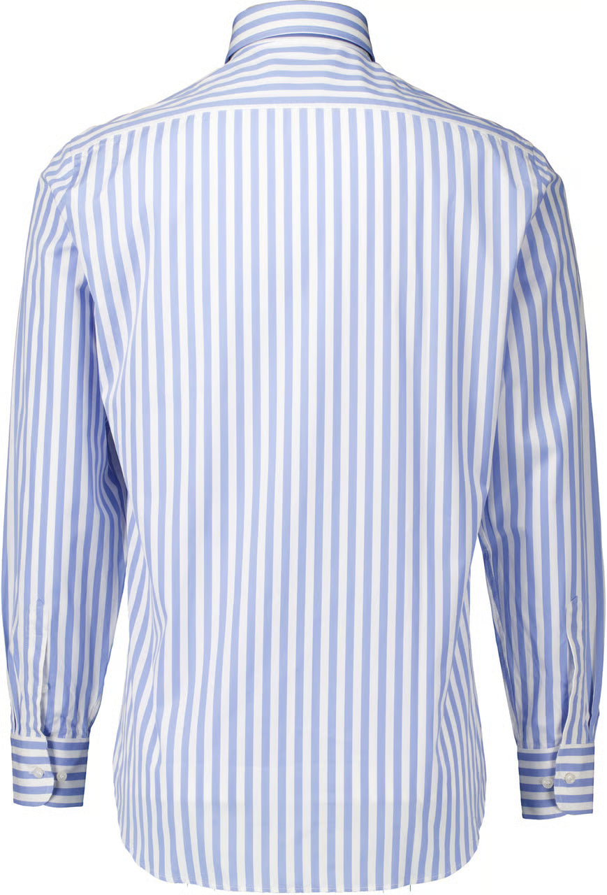 Paul & Shark Soft Touch Cotton Poplin Stripes Shirt | Navy/White