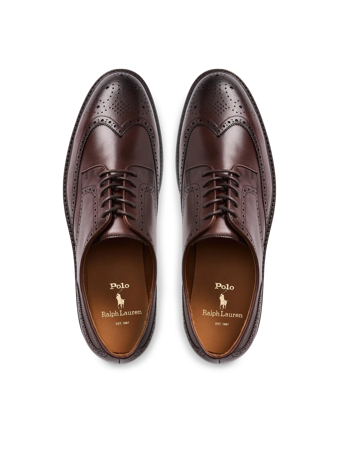 Ralph Lauren Asher Wgtip Dress Shoes | Brown