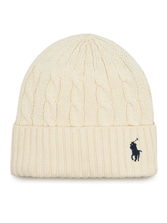 Ralph Lauren Cable Knit Women's Beanie | Cream