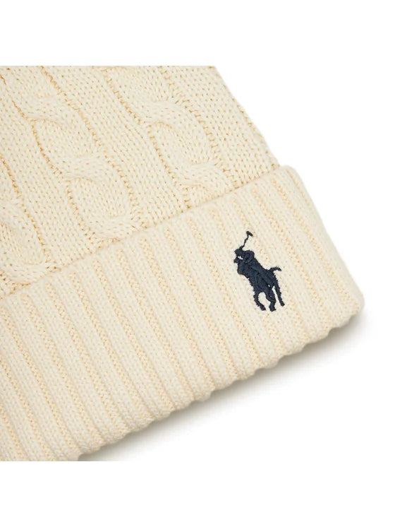 Ralph Lauren Cable Knit Women's Beanie | Cream