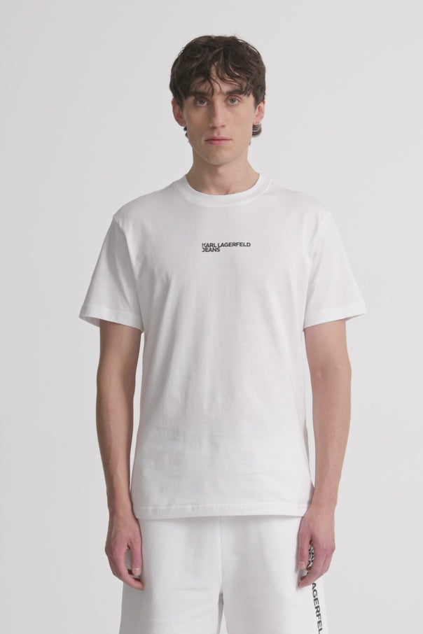 Karl Lagerfeld Regular Frame Logo Men's T-shirt | White