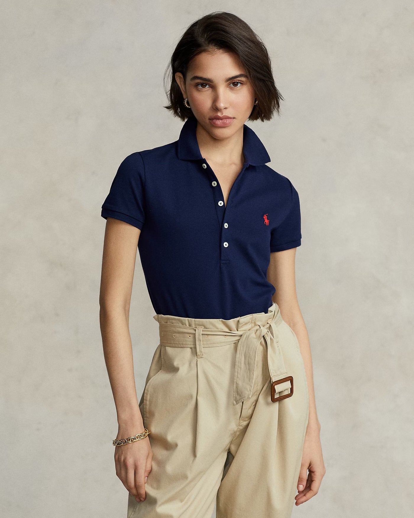 Ralph Lauren Slim Fit Stretch Polo Shirt | Newport Navy