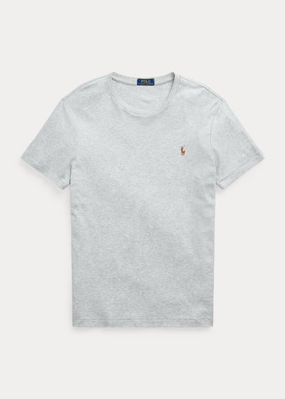 Ralph Lauren Custom Slim Fit Interlock Soft Cotton T-Shirt | Grey