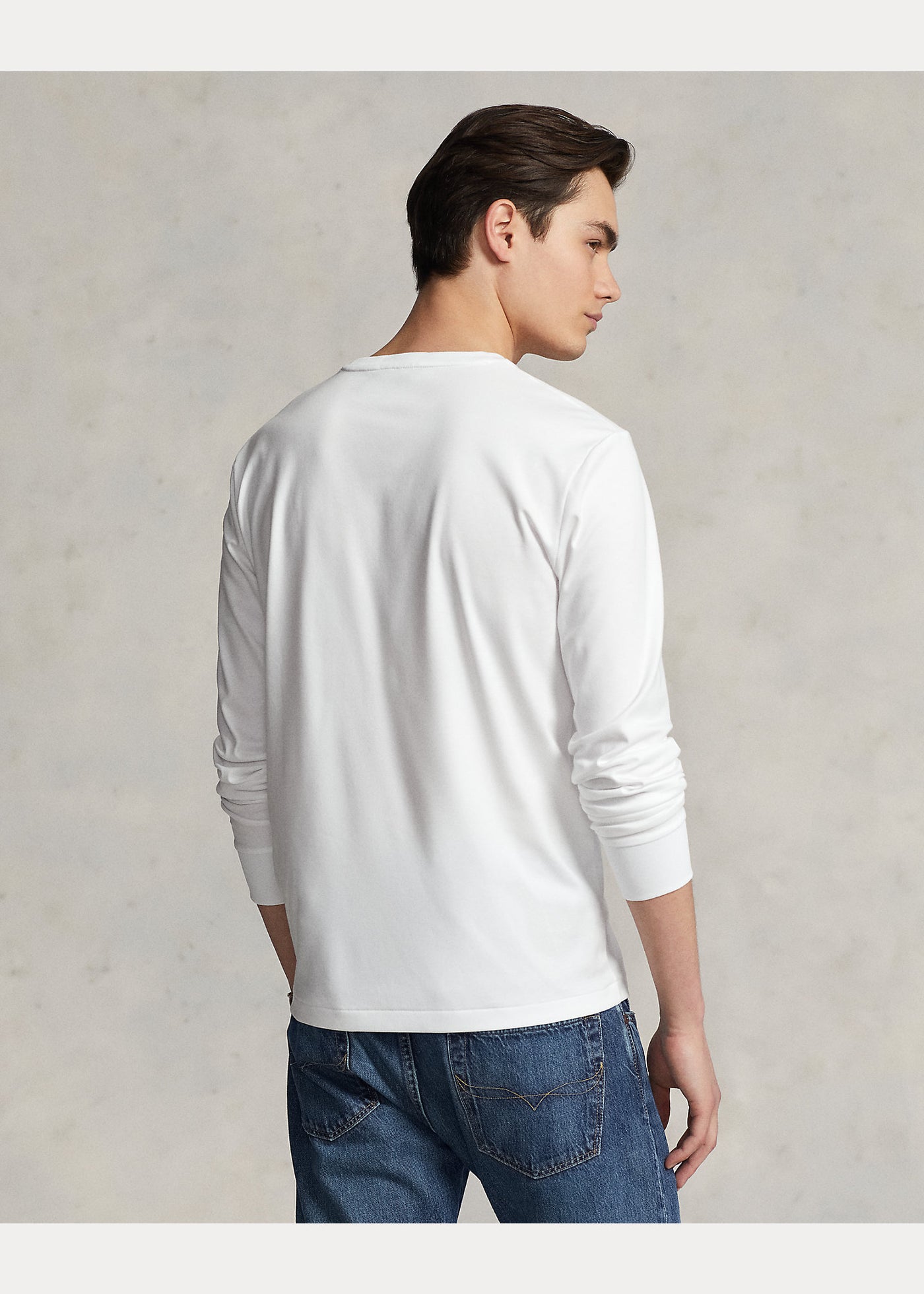 Ralph Lauren Custom Slim Fit Soft Cotton T-Shirt | White