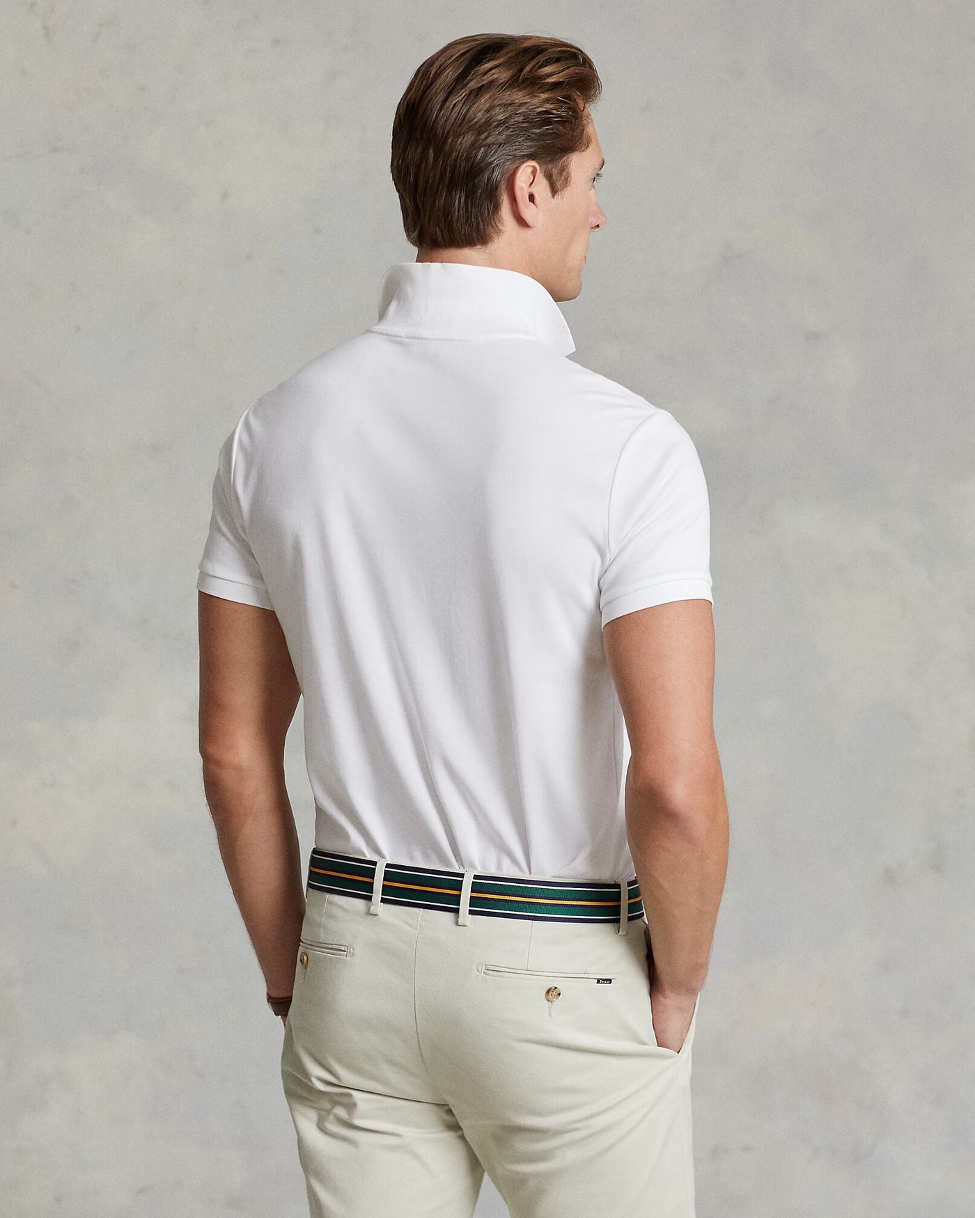 Ralph Lauren Custom Slim Fit Soft Cotton Polo Shirt | White