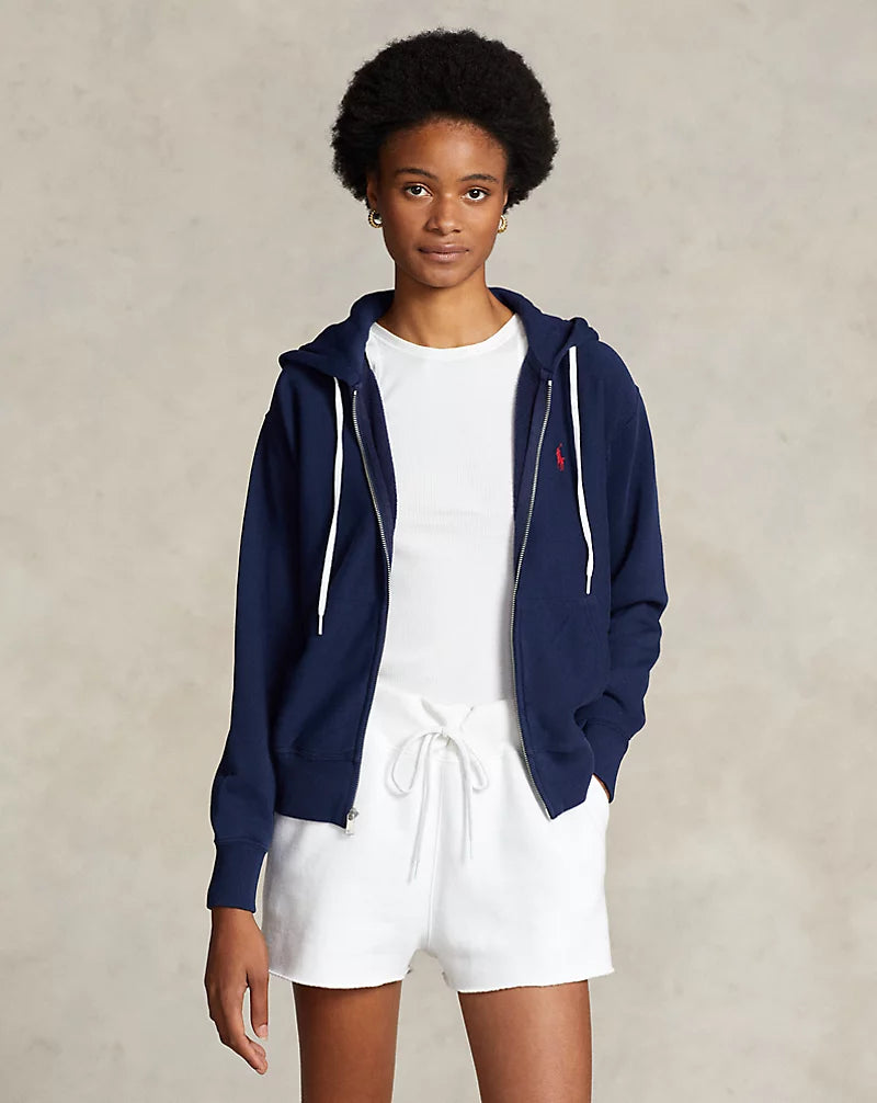 Ralph Lauren Fleece Full-Zip Hoodie | Cruise Navy