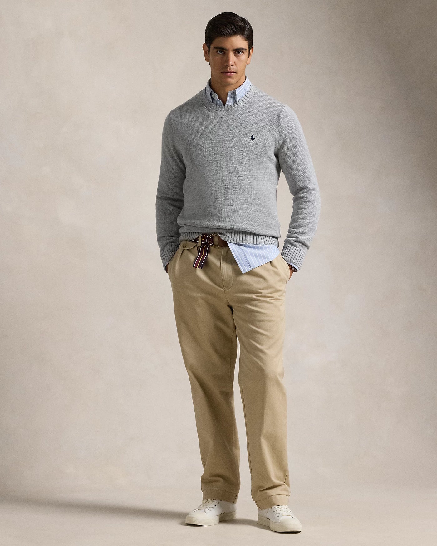 Ralph Lauren Cotton Crewneck Jumper | Grey