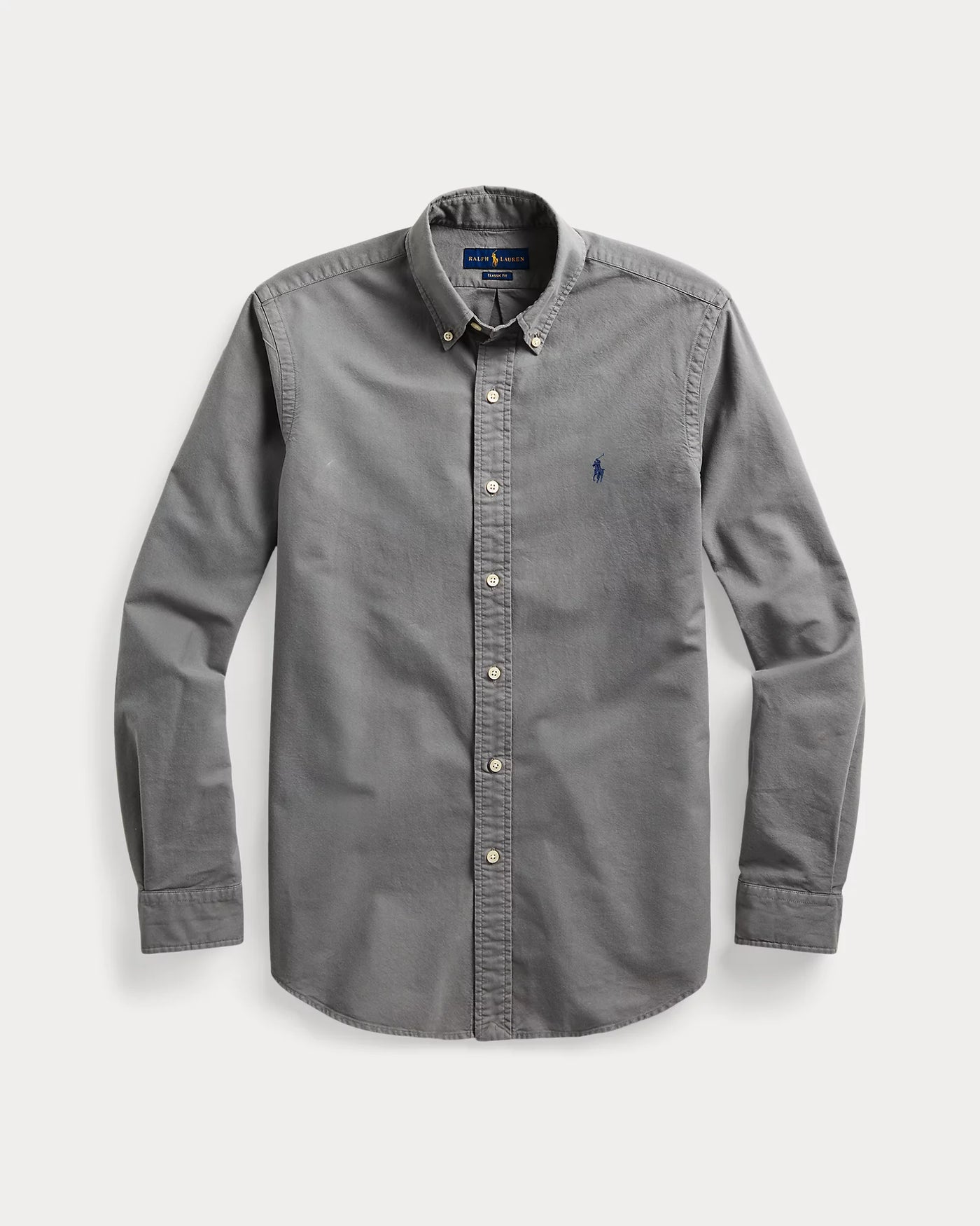 Ralph Lauren Custom Fit Garment-Dyed Oxford Shirt | Perfect Grey