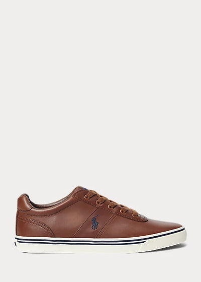Ralph Lauren Hanford Leather Sneakers | Tan Brown